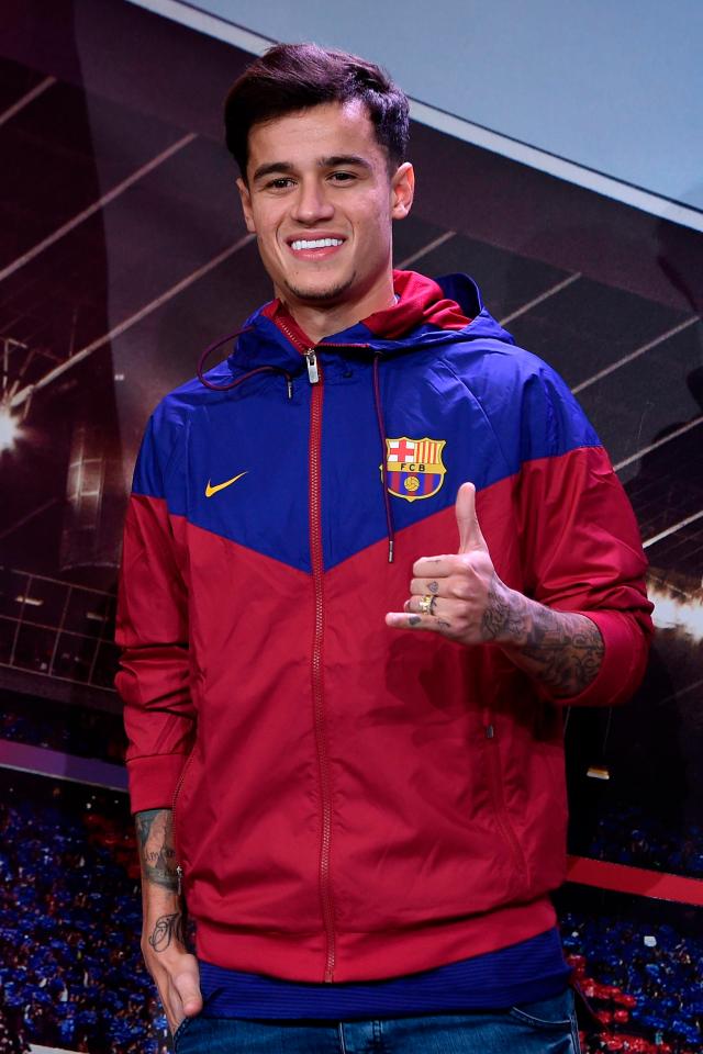  Philippe Coutinho will be presented to the media on Monday at the Nou Camp