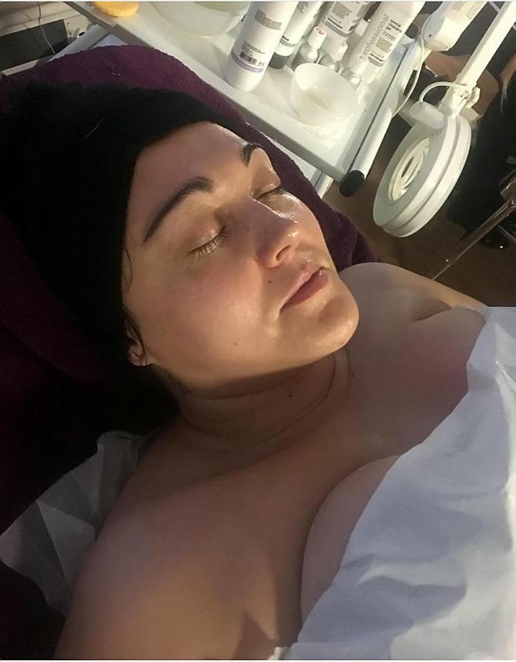  The mum of three complained that her boobs feel like rocks