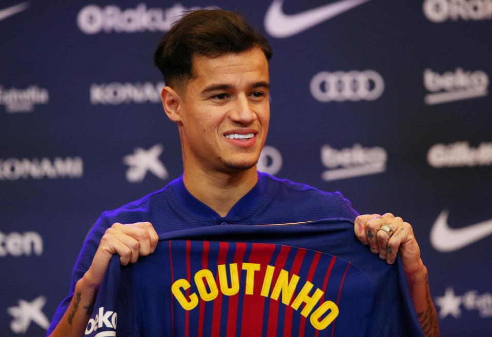  Coutinho is expected to compete with Iniesta to play as a Barca playmaker