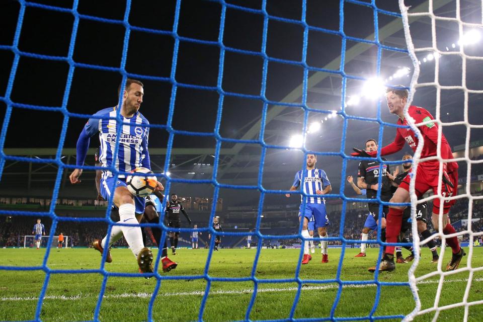  Glenn Murray's late winner needed to be checked using TV replays