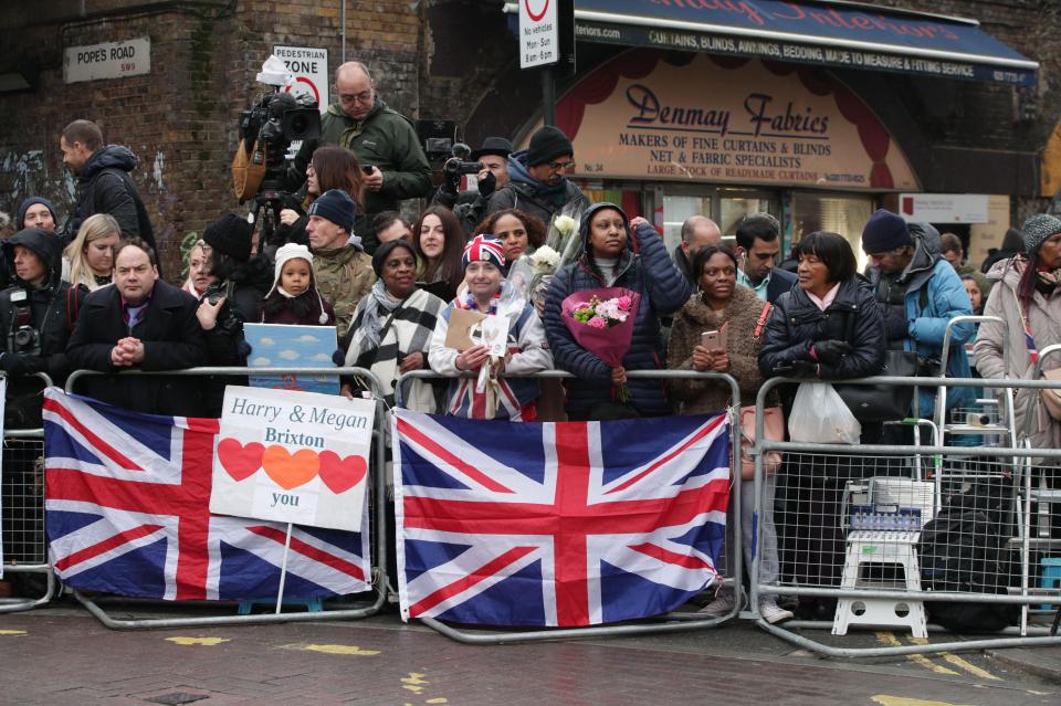  Eager crowds had lined the streets for a glimpse of Meghan Markle and Prince Harry