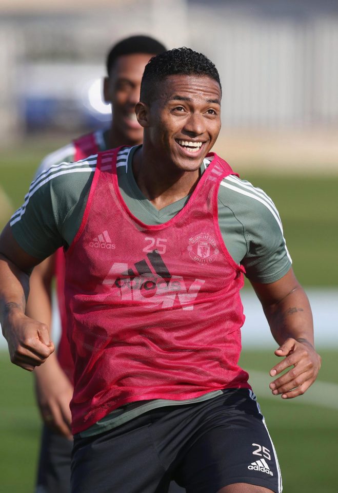  Morale appeared high in the Manchester United camp