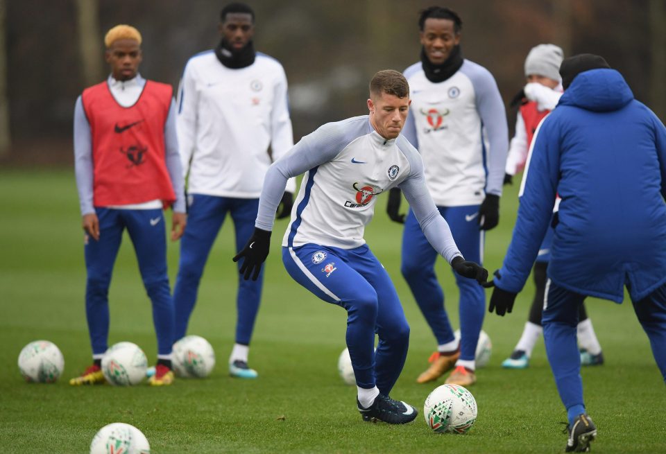  Barkley has now begun full training with his Chelsea team-mates