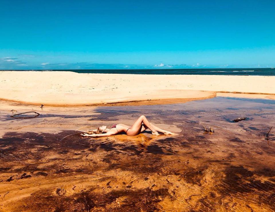  Doutzen shared this sizzling snap from her winter sun break