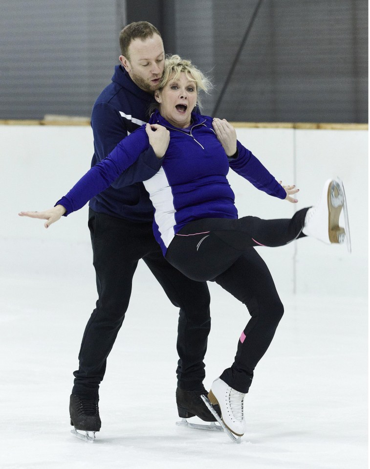 Cheryl has been training hard with partner Dan Whiston