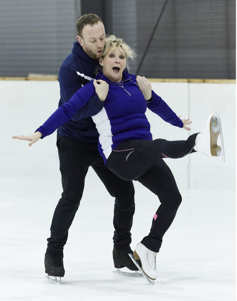  Cheryl has been training hard with partner Dan Whiston