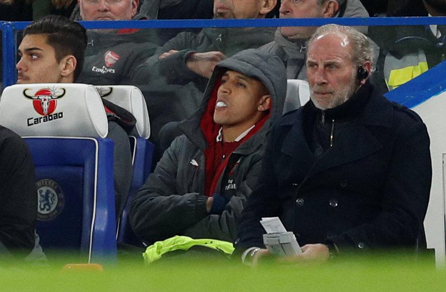  Alexis Sanchez was benched for Arsenal's clash with Chelsea