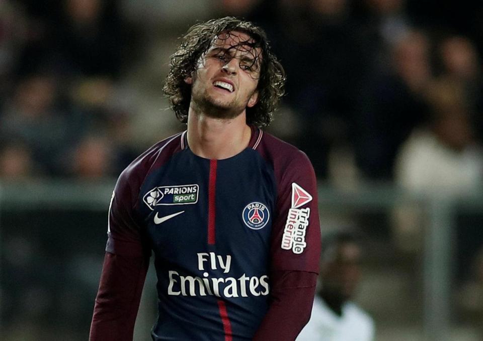  Adrien Rabiot's header against Amiens was not picked up by the technology