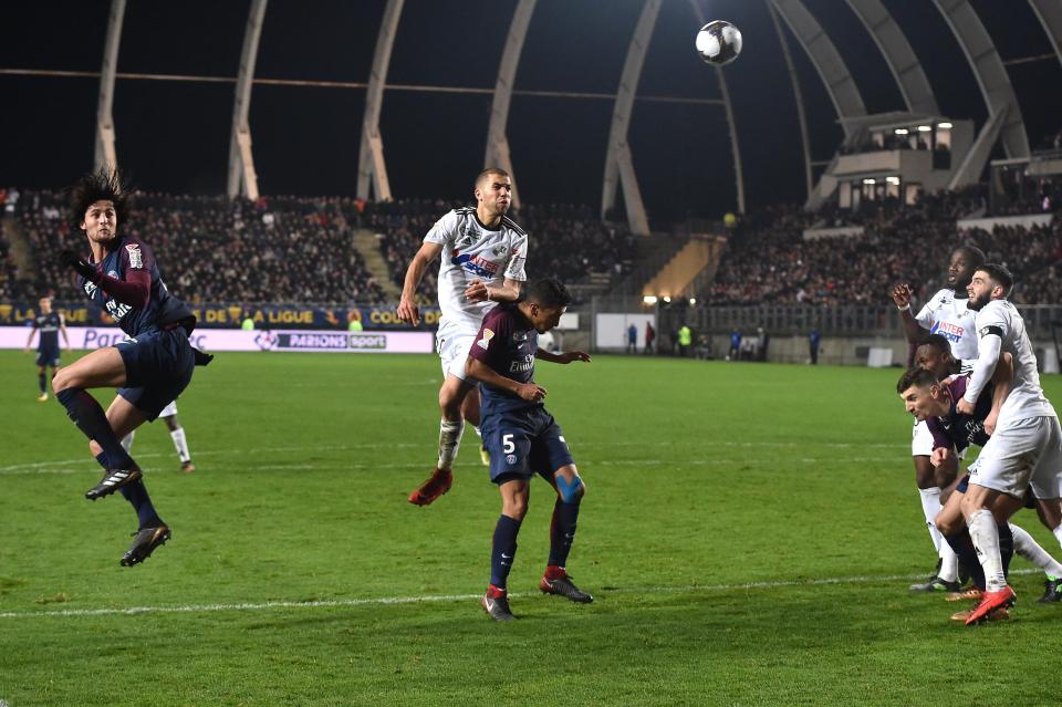  Rabiot nodded in a second for PSG in the French League Cup clash