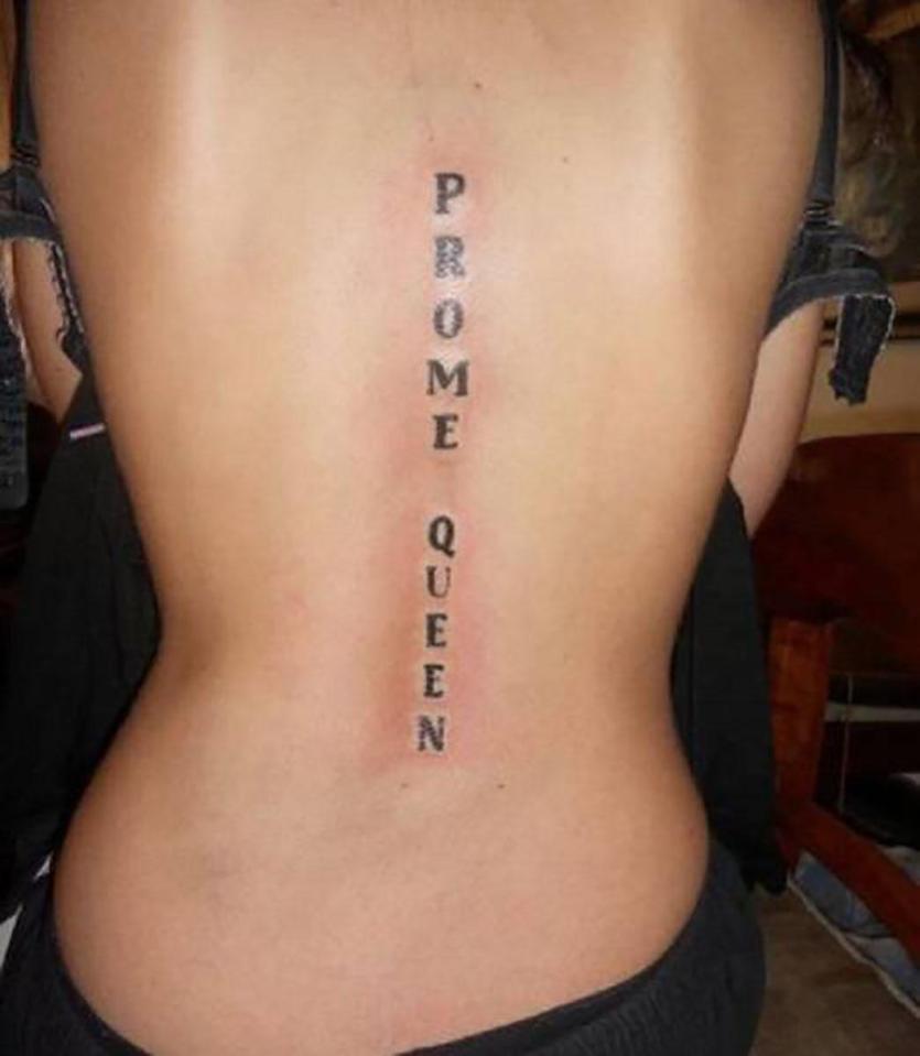  Hopefully this inking wasn't seen by anyone at 'prome'