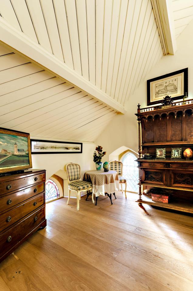  Antique furniture currently occupies some of the floor space in the giant home