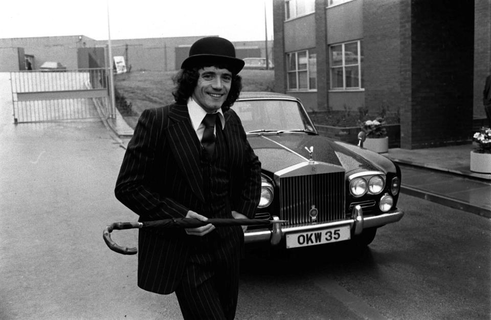  Kevin Keegan looks dapper with his Rolls-Royce in the background