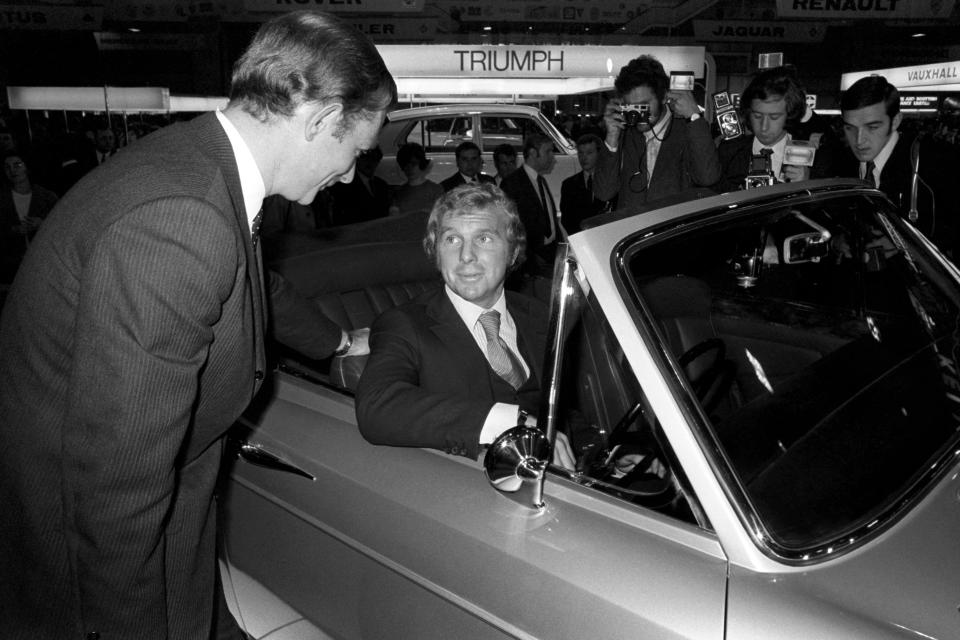  Bobby Moore looks the king of cool in this Rolls-Royce