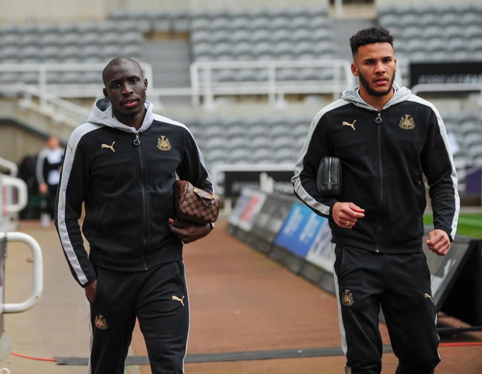  Mo Diame and Jamaal Lascelles had a training crowd scuffle in October