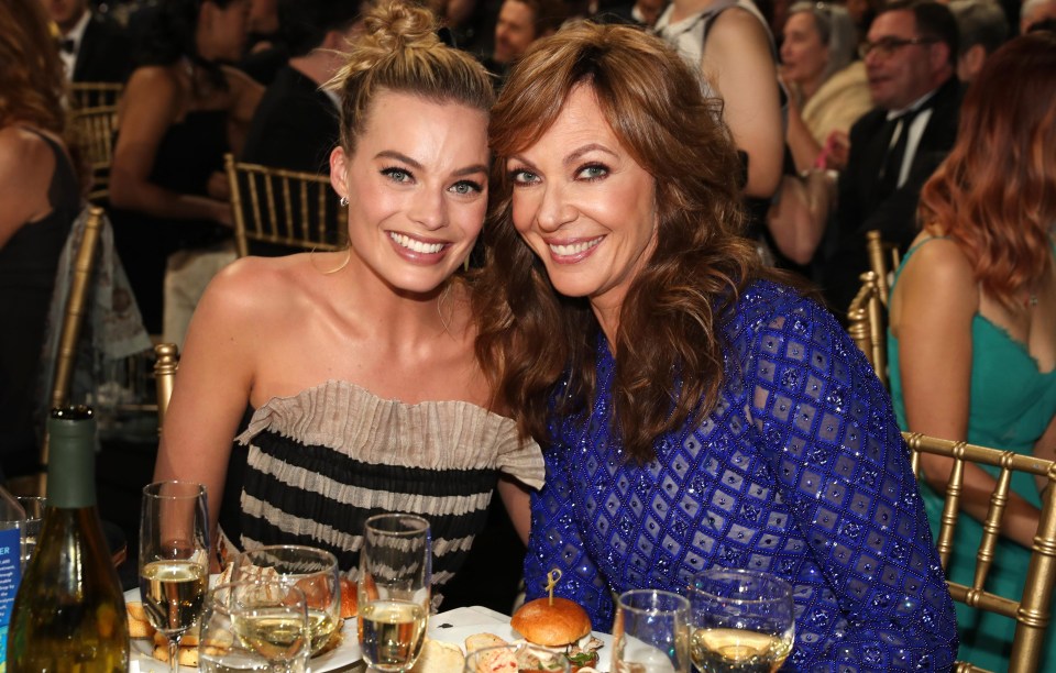 She beamed as she talked with I, Tonya star Allison Janney