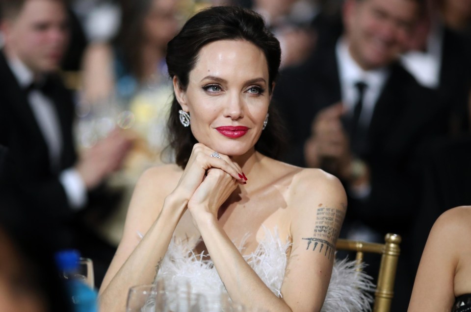 Angelina was flying solo at the ceremony, after being joined by her eldest son Maddox at the Golden Globes