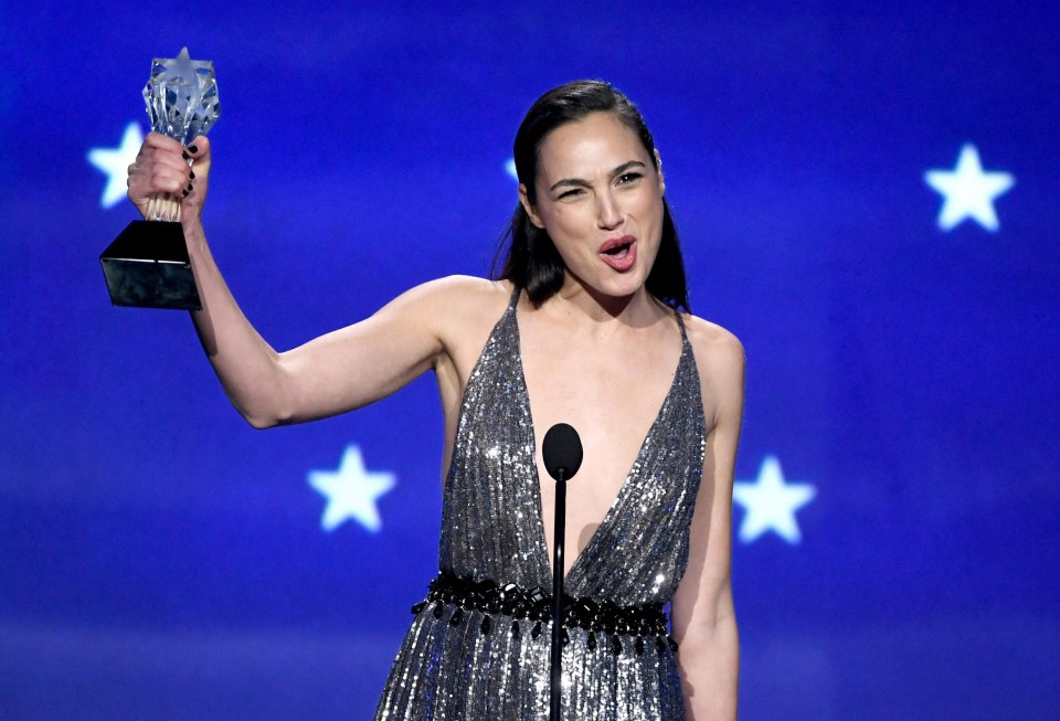 Gal Gadot was honoured at the Critics’ Choice Awards 2018