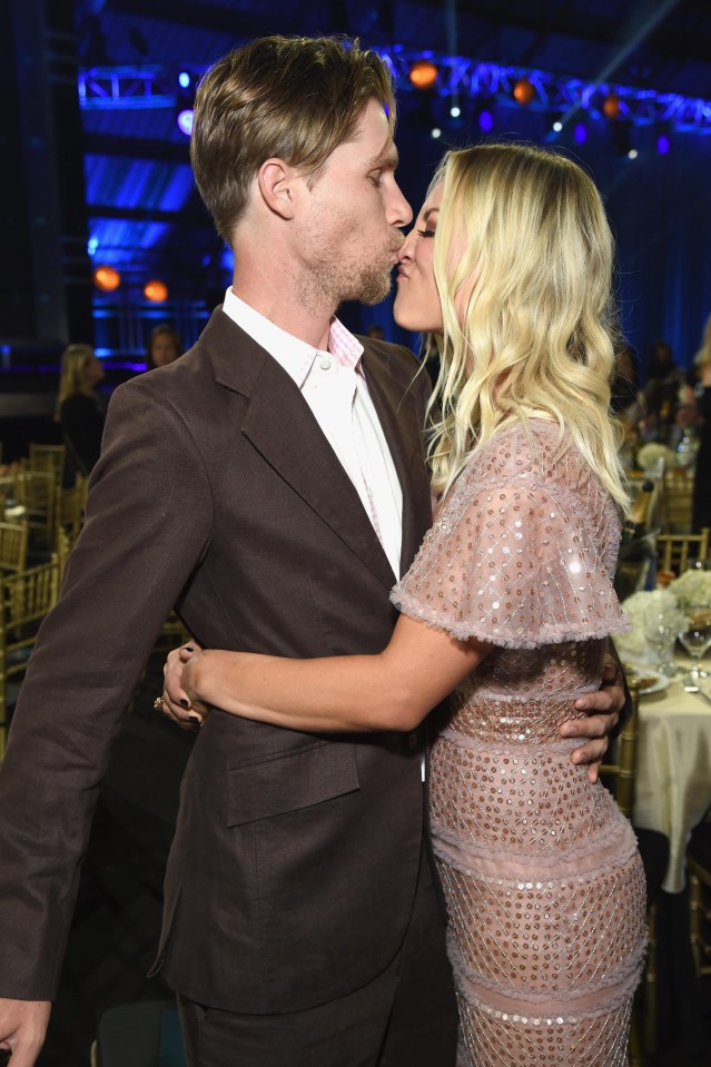 Big Bang Theory star Kaley couldn’t keep her hands off fiance Karl Cook