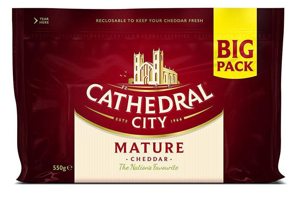  Cathedral City's big pack of cheddar is £4.50