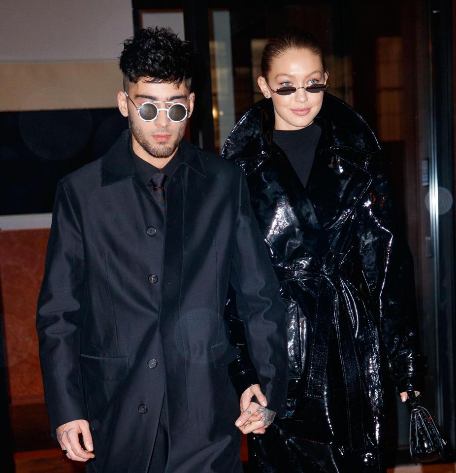  Zayn and Gigi were spotted in New York heading out for his 25th birthday celebrations