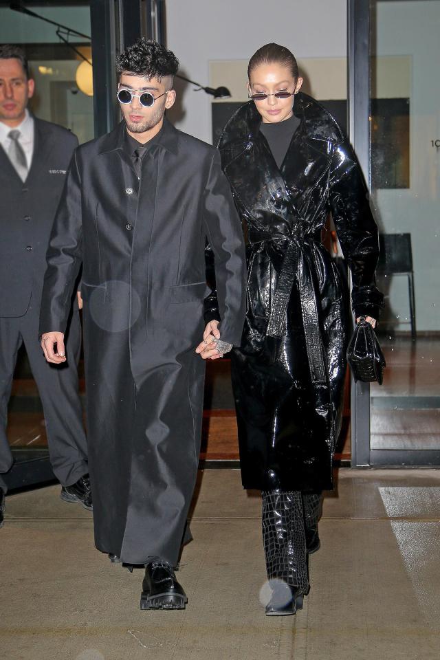  Supermodel Gigi Hadid and singer Zayn Malik looked like they'd stepped out of The Matrix