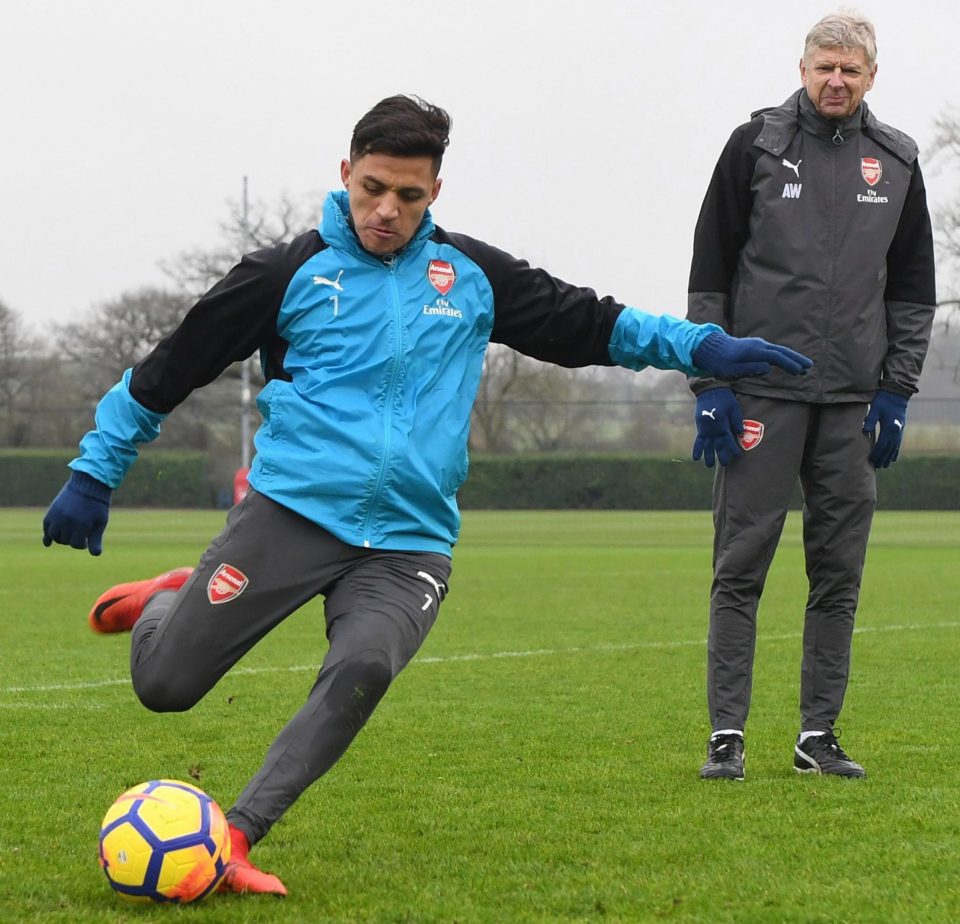  Arsene Wenger is said to have told Sanchez to train with the youth squad