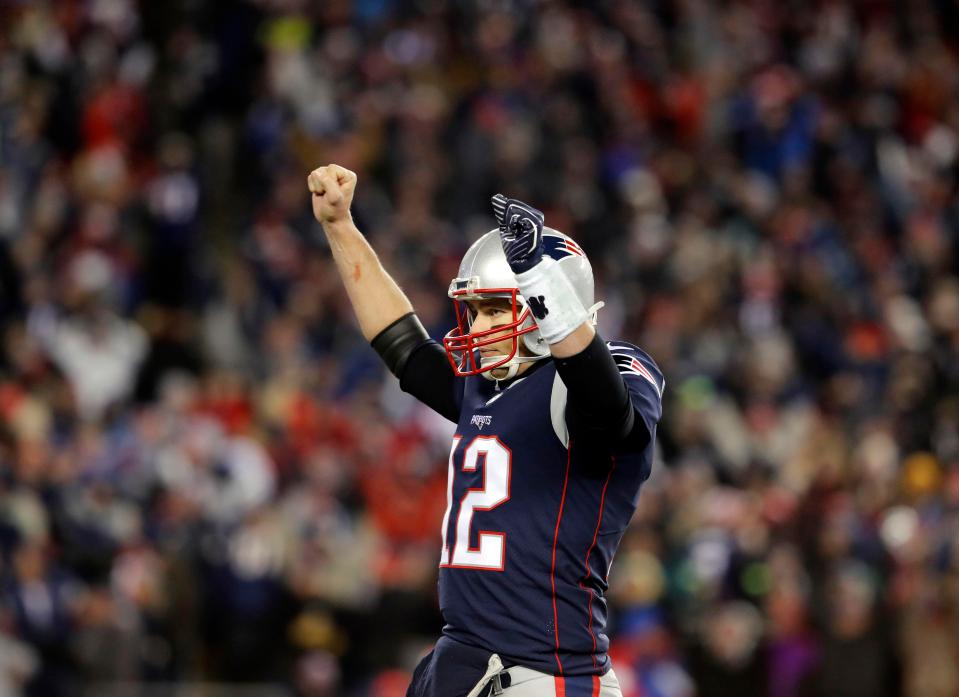  Tom Brady led the Patriots to the AFC Championship Game for the seventh year in a row