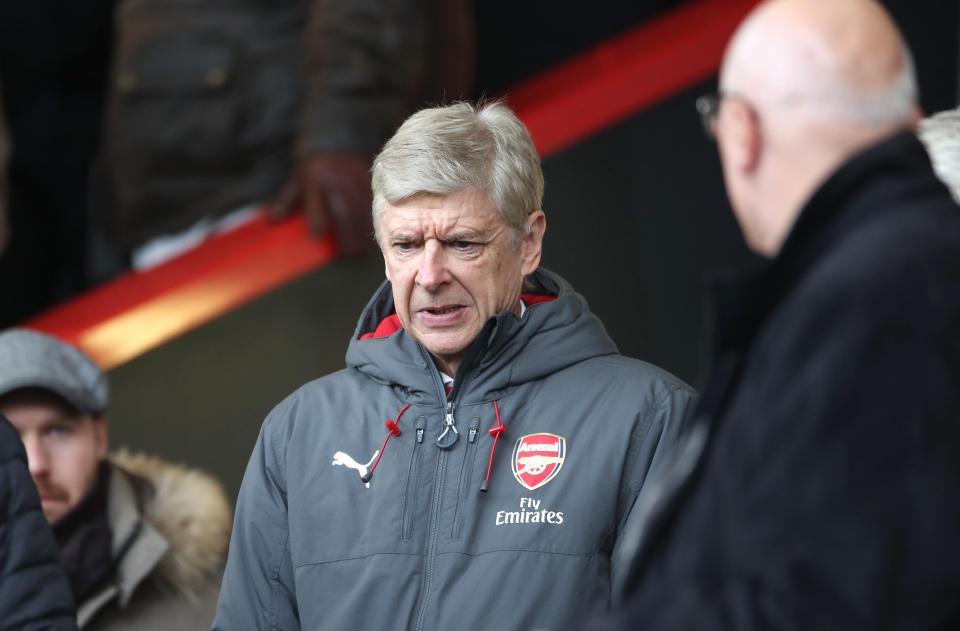  Arsene Wenger has enquired about the forward's availability today