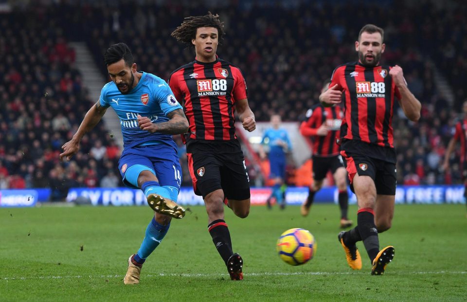  Theo Walcott final appearance for Arsenal was at Bournemouth