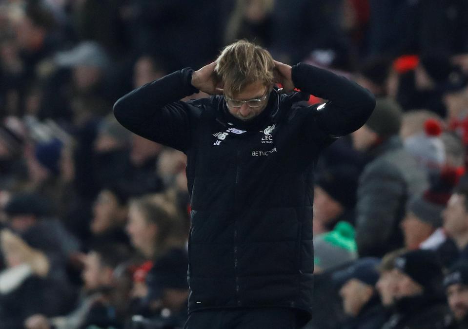  Jurgen Klopp almost threw a 4-1 lead at home to Manchester City