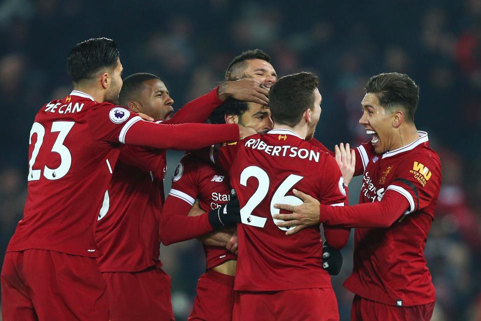  Liverpool shocked Manchester City by going 4-1 up at Anfield