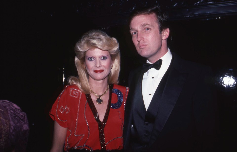 Ivana Trump and Donald Trump are seen in December 1982 in New York