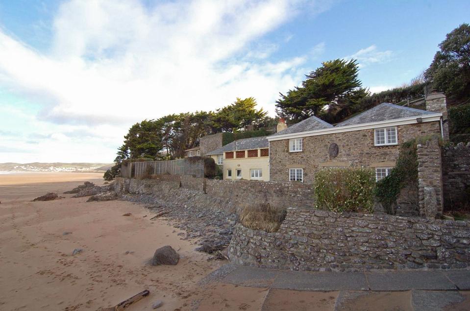  The home sits alongside one of Britain's most famous surfing beaches