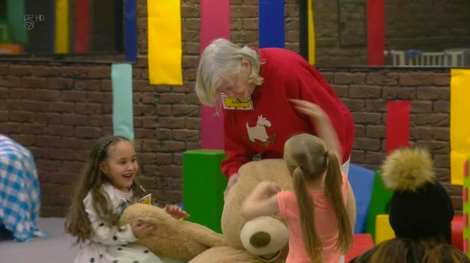  Ann Widdecombe entertained the kids with a giant teddy