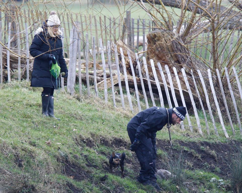  But unfortunately the TV star realised he had thrown the ball into a nearby river and went to have a look