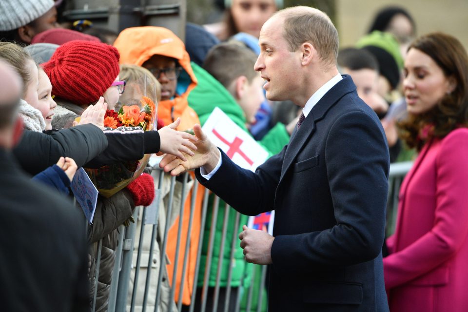  Prince William, pictured before, took advice from his pregnant wife Kate