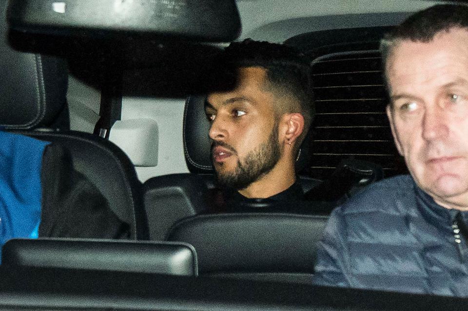  Theo Walcott arrives at Finch Farm for his medical