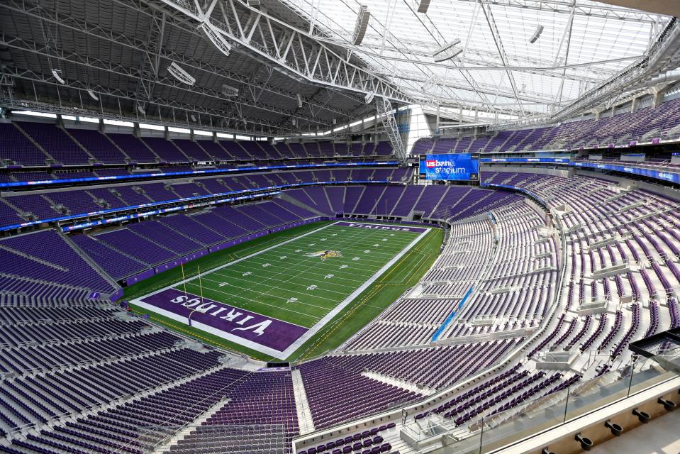  US Bank Stadium in Minneapolis plays host to the Super Bowl this year