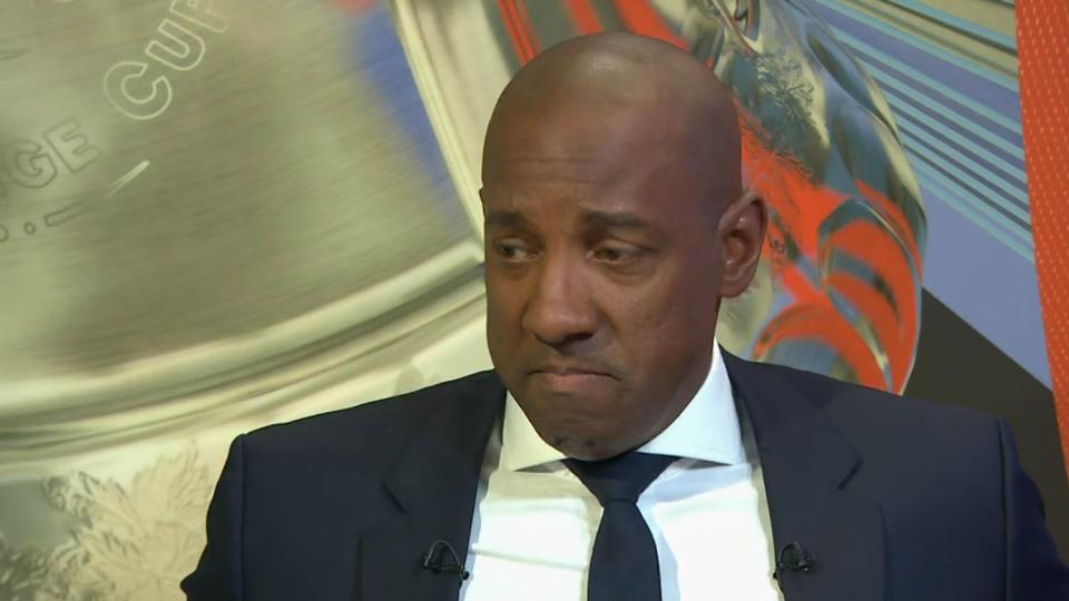  Dion Dublin fought back the tears during a moving speech about his friend Cyrille Regis