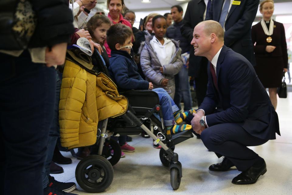  The Duke was meeting patients in a visit to Evelina London Children's Hospital, in London