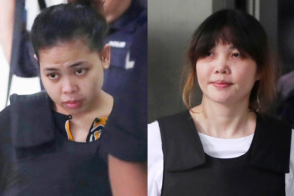  Siti Aisyah, left, and Doan Thi Huong, right, are accused of killing the North Korean