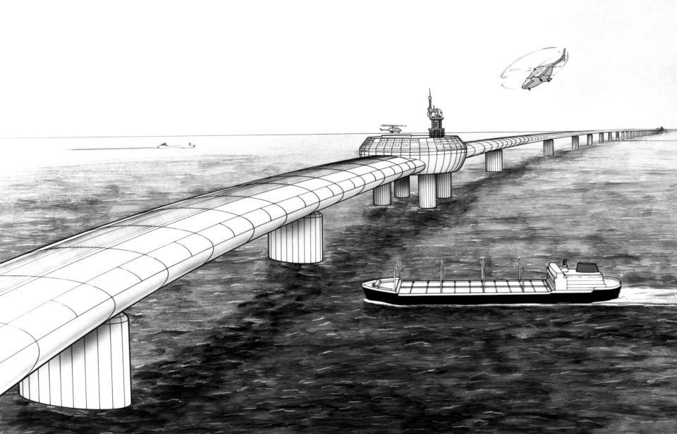  A previous concept for a bridge across the English Channel