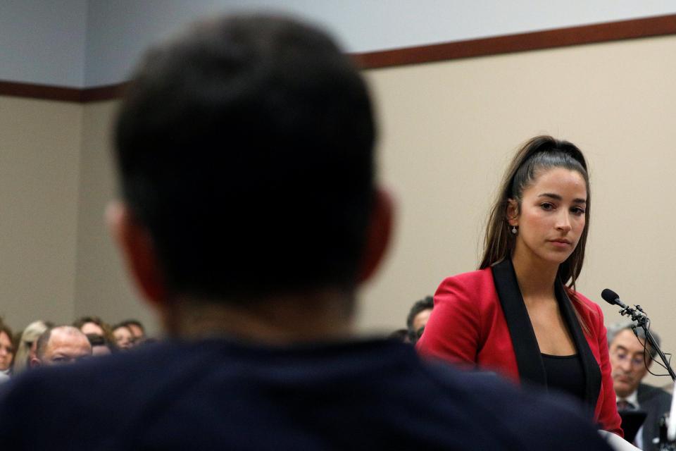  Aly Raisman stared down her abuser Larry Nassar