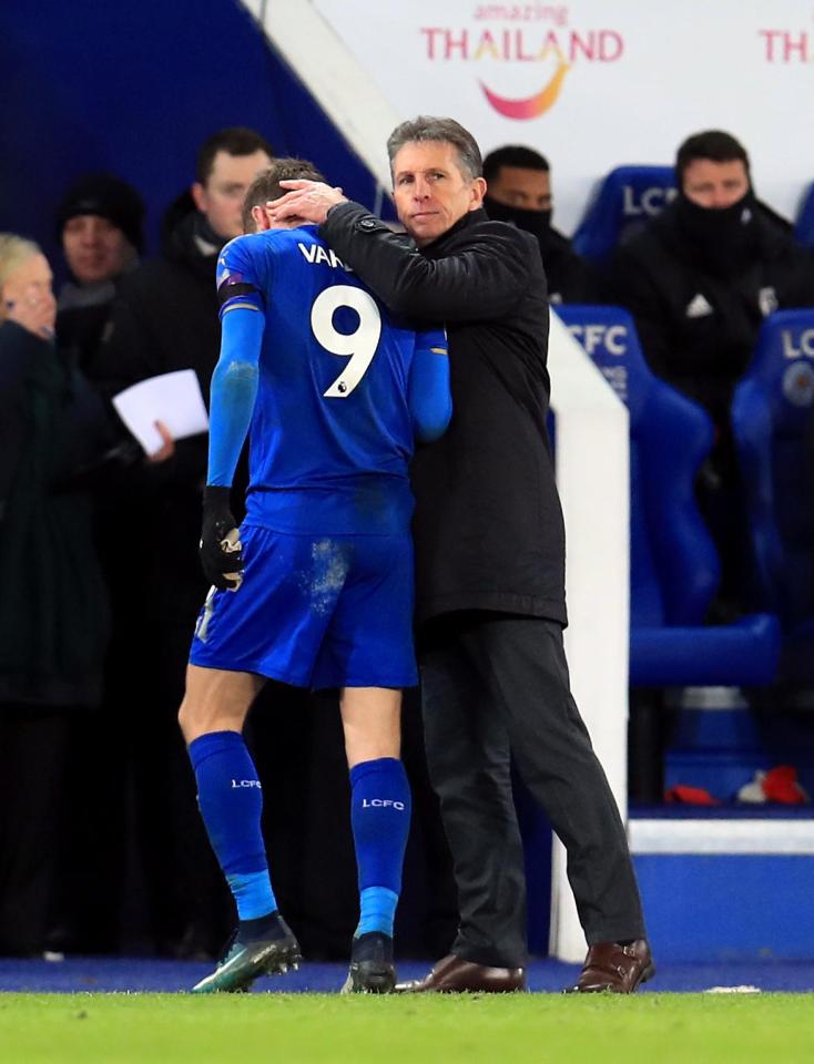  Jamie Vardy is enjoying playing under Claude Puel and says he is very different to Caludio Ranieri