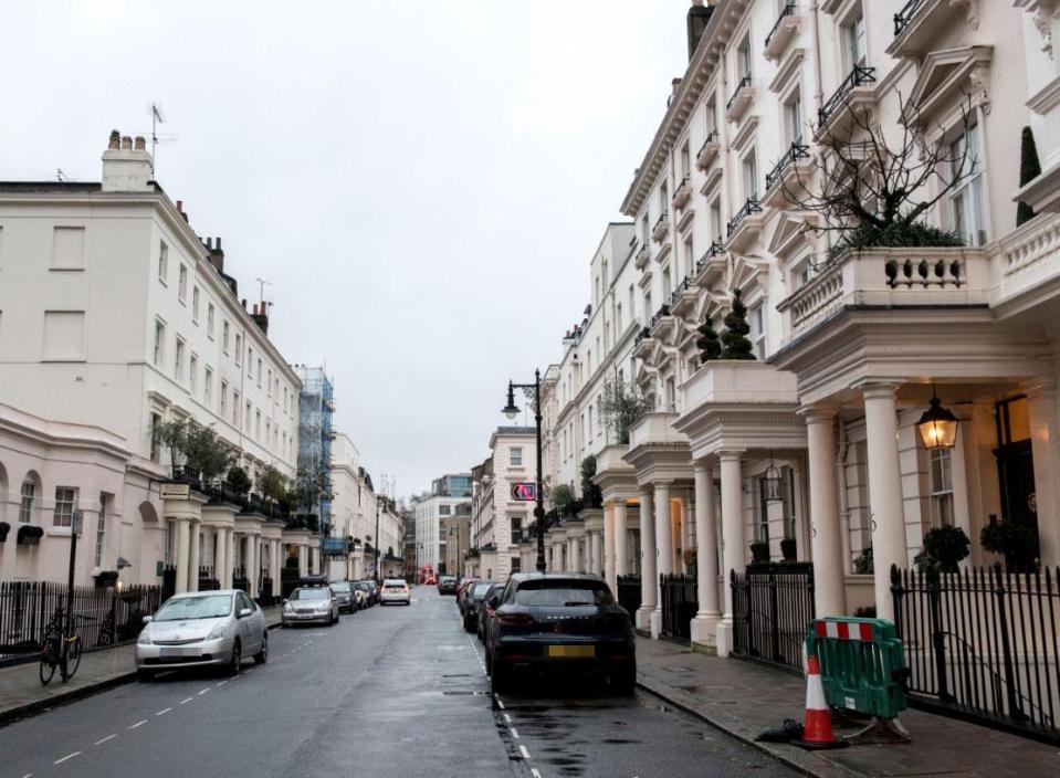  The posh street in Belgravia where the raiders struck