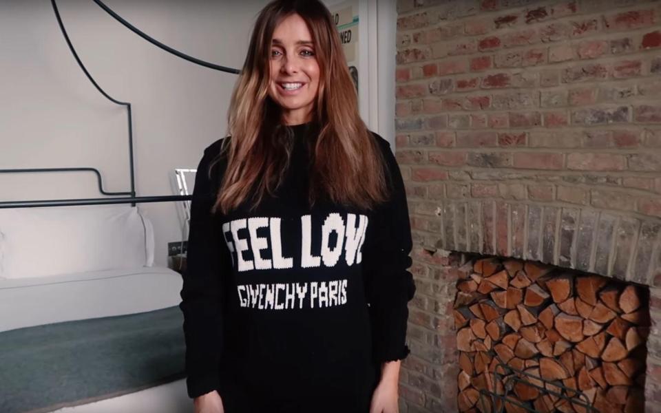  Louise Redknapp looked happy in her latest YouTube video