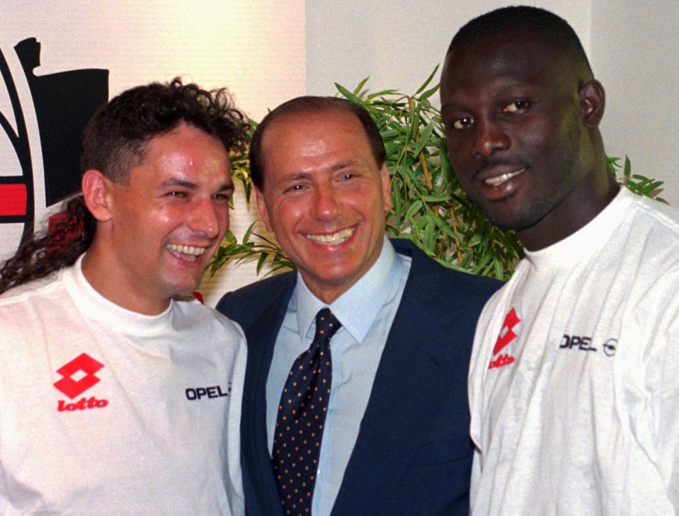  Roberto Baggio and George Weah were opposing strikers on Gianluigi Buffon's debut