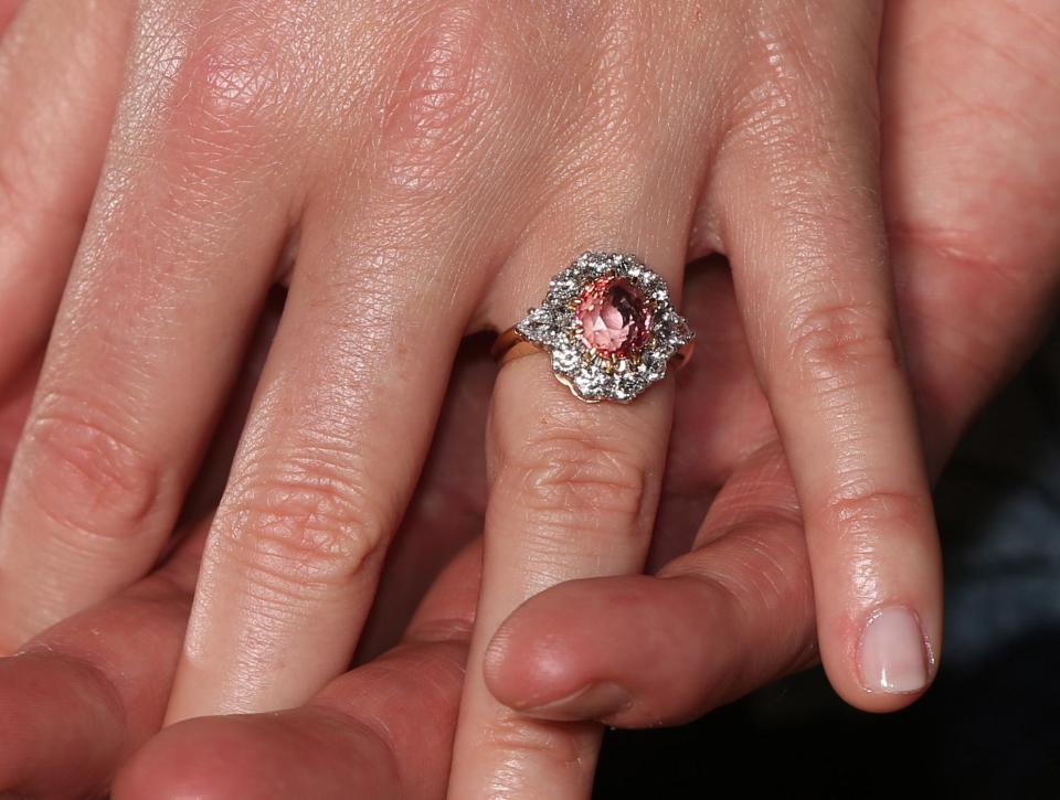  Eugenie's ring is a rare pink sapphire