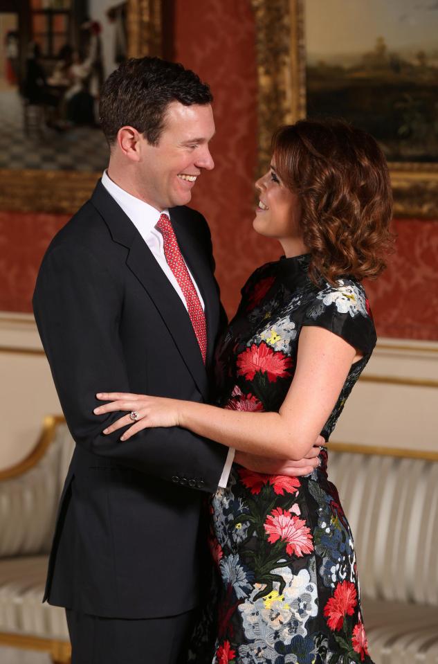  The couple pose at Buckingham Palace in official photos released today