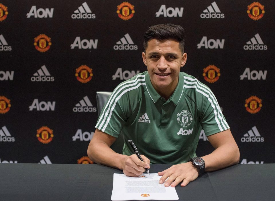  Sanchez has signed a four-and-a-half-year deal at Man Utd